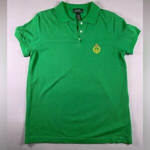 Lauren Ralph Lauren Green Polo Shirt Classic Design